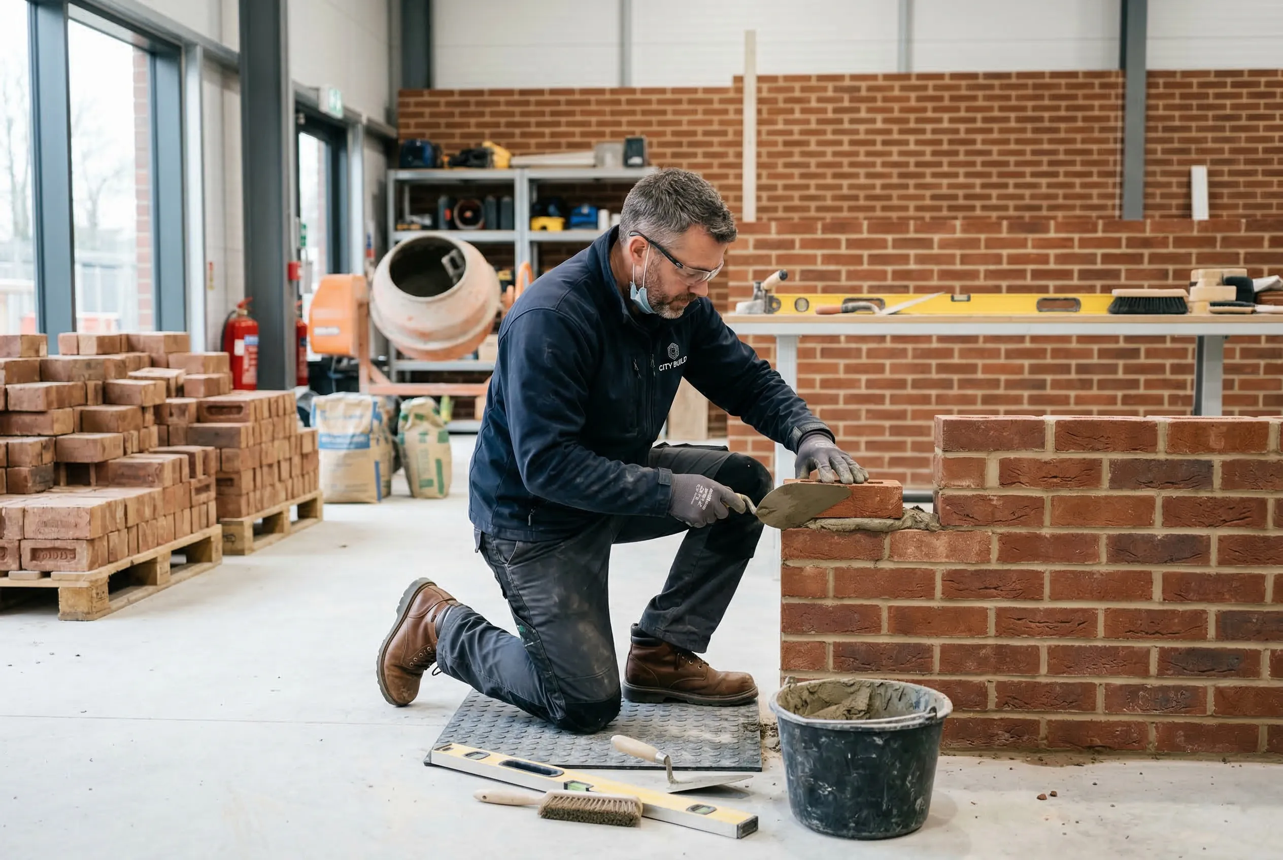Binnenmetselwerk bedrijfspand