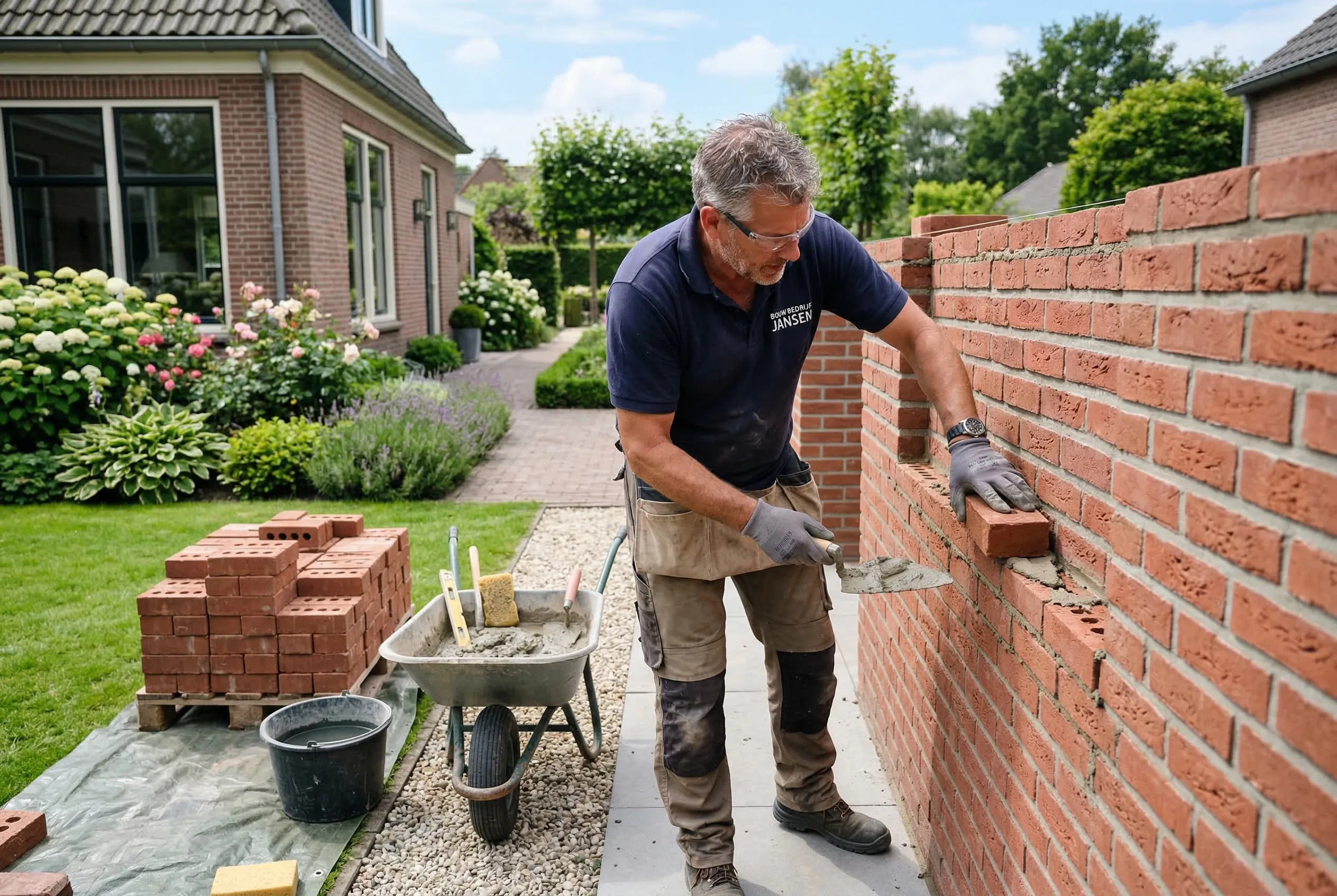 Buitenmetselwerk tuinmuur